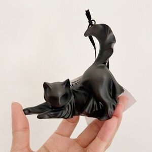 Cracker Barrel Black Cat Ghost Ornament NWT